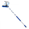 VEVOR Solar Panel Cleaning Kit, 15 ft, Water Fed Pole Kit with Cleaning Brush, Squeegee, Soap Dispenser, Extendable Aluminum Telescopic Pole, 180° Rotatable Brush Head, for Roof Mounted Solar Panels