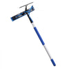 VEVOR Solar Panel Cleaning Kit, 15 ft, Water Fed Pole Kit with Cleaning Brush, Squeegee, Soap Dispenser, Extendable Aluminum Telescopic Pole, 180° Rotatable Brush Head, for Roof Mounted Solar Panels