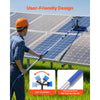 VEVOR Solar Panel Cleaning Kit, 26 ft, Water Fed Pole Kit with Cleaning Brush, Squeegee, Soap Dispenser, Extendable Aluminum Telescopic Pole, 180° Rotatable Brush Head, for Roof Mounted Solar Panels