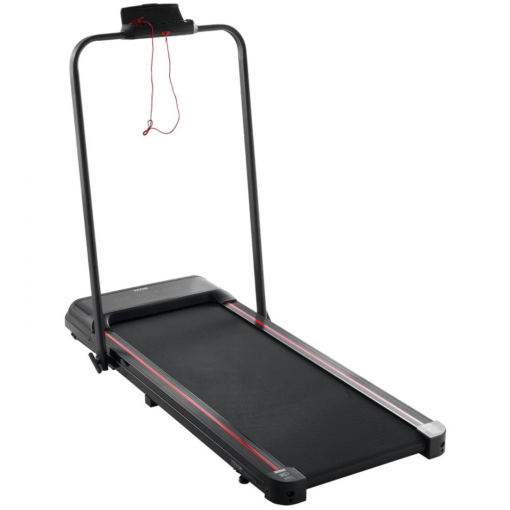 VEVOR Walking Pad, Under Desk Treadmill for Home Office, Working Walking Running Machine, 265 Lbs Capacity Folding Treadmill, 2.5HP 2 in 1 Portable Pad with Handle Bar, Remote Control and LED Display