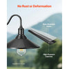 VEVOR Outdoor Barn Light, 11.5 in Diameter, 2-Pack Farmhouse Gooseneck Light Fixture, Exterior Wall Sconce, with Vintage Style, Anti-Rust, E26 Bulb Compatible for Porch, House, Entryway, Garage, Black