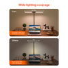 VEVOR LED Desk Lamp with Clamp, Double Head Architect Desk Lamp for Home Office, Eye-Caring Desk Light with 360° Adjustable Gooseneck, 50 Lighting Modes & Timer Function for Studying Working Drawing