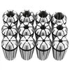 VEVOR ER16 Collet Set 1/16"-13/32" 12 Piece ER16 Spring Collet Chuck Set, for CNC Milling Machines & Drill Presses, 0.0008" TIR High Concentricity, Lathe Chuck Tool with Storage Case, Alloy Steel