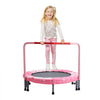 VEVOR 36" Kids Trampoline, 3FT Indoor Outdoor Trampoline, Foldable Mini Trampoline with Handle, Rebounder Trampoline for Toddlers, Birthday Gift for 3+ Years Children, Boys Girls for Fun, Red