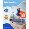 VEVOR 36" Kids Trampoline, 3FT Indoor Outdoor Trampoline, Foldable Mini Trampoline with Handle, Rebounder Trampoline for Toddlers, Birthday Gift for 3+ Years Children, Boys Girls for Fun, Bule