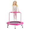 VEVOR 36" Kids Trampoline, 3FT Indoor Outdoor Trampoline, Foldable Mini Trampoline with Handle, Rebounder Trampoline for Toddlers, Birthday Gift for 3+ Years Children, Boys Girls for Fun, Pink