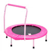 VEVOR 36" Kids Trampoline, 3FT Indoor Outdoor Trampoline, Foldable Mini Trampoline with Handle, Rebounder Trampoline for Toddlers, Birthday Gift for 3+ Years Children, Boys Girls for Fun, Pink