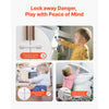 VEVOR Child Safety Strap Locks, 8 Packs Adjustable Baby Proofing Cabinet Locks, 3M Adhesive Cabinet Drawer Door Latches, No Drilling Required, for Fridge Dishwasher Toilet Seat Cupboard Oven Trash Can