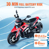 VEVOR Kids Ride On Motorcycle, 12V Battery Powered Electric Motorcycle with Speed Up to 3mph, Detachable Training Wheels, Headlight, LED Light, Music, Bluetooth, Gift for Children Boys Girls Aged 3-4
