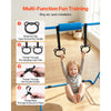 VEVOR Gymnastic Bars for Kids, 140 lbs Capacity Folding Training Kip Bar, Adjustable Height Gymnastic Horizontal Bar for Home, Training Equipment for Indoor and Outdoor, Easy to Assemble, Blue