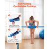 VEVOR Gymnastic Bars for Kids, 140 lbs Capacity Folding Training Kip Bar, Adjustable Height Gymnastic Horizontal Bar for Home, Training Equipment for Indoor and Outdoor, Easy to Assemble, Blue