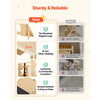 VEVOR Toddler Tower, Wooden, 4 in 1 Kitchen Step Stool for Kids 1-5, Montessori Weaning Table and Chair Set, Learning Standing Tower with Chalkboard, Easy to Clean, for Bathroom and Kitchen Counter