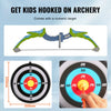VEVOR Bow and Arrow Set for Kids, 2 Pack LED Light Up Archery Set with 20 Suction Cup Arrows, 2 Hanging Targets, 2 Quivers, 3 Target Cans, Outdoor Toy Birthday Gift for Boy & Girl 6 7 8 9 10+ Year Old