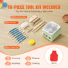 VEVOR Mini Pottery Wheel, 0-320RPM Adjustable Speed Detachable Basin Forming Machine, 2.56in/3.94in 2 Turntables Electric Ceramic Wheel Machine, 18pcs Accessories, for Art Craft Work Home DIY, Green