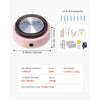 VEVOR Mini Pottery Wheel, 6 inch Turntable, Forward and Reverse Rotation, Adjustable Speed, Electric Clay Wheel for Kids and Beginners, with Shaping Tools, for Home DIY, Pottery Classes, Pink