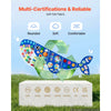 VEVOR Felt Wall Busy Board 12-in-1 Whale Foldable Montessori Activity Toys, Travel Daycare, Classroom, Playroom, Home, Educational Sensory Panel, with Numbers Letters Animals Shapes Learning Pieces