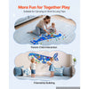 VEVOR Felt Wall Busy Board 12-in-1 Whale Foldable Montessori Activity Toys, Travel Daycare, Classroom, Playroom, Home, Educational Sensory Panel, with Numbers Letters Animals Shapes Learning Pieces