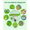 VEVOR Crocodile Activity Wall Busy Board, 9 Activities, Montessori Sensory Wall Panels Toy for Kids Ages 3-12, Interactive Learning Activity Center, Great for Toddler, Playroom, Nursery, Classroom