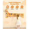 VEVOR Puppy Activity Wall Busy Board Panels, 12 Activities, Montessori Sensory Wall Toy for Kids 3-12 Years, Montessori Learning Activity Center, Ideal for Toddler Playroom Nursery Classroom