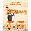 VEVOR Puppy Activity Wall Busy Board Panels, 12 Activities, Montessori Sensory Wall Toy for Kids 3-12 Years, Montessori Learning Activity Center, Ideal for Toddler Playroom Nursery Classroom