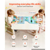 VEVOR Wall Busy Board, 14-in-1 Elephant Montessori Sensory Activity Panels, Learning Activity Center for Daycare, Classroom, Playroom, and Home, Sturdy Wooden Educational Toys, with Mounting Hardware