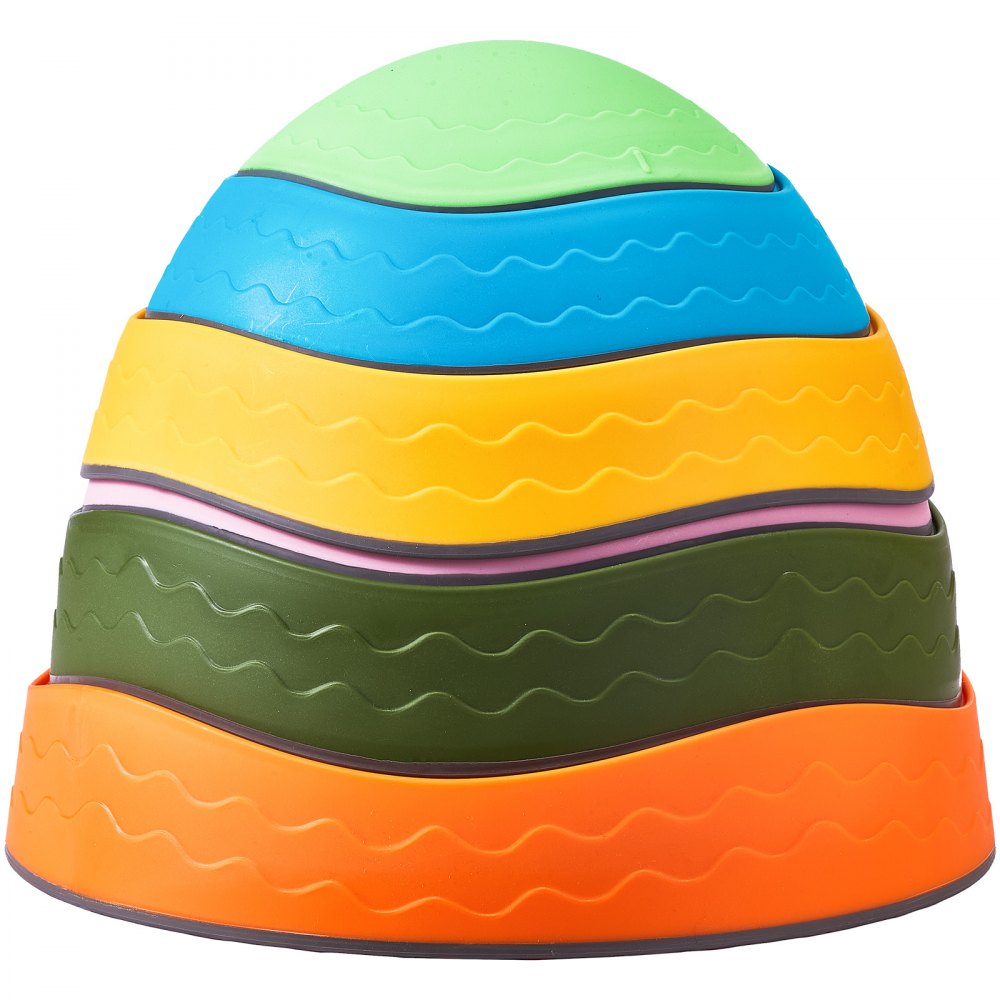 VEVOR Balance Stepping Stones for Kids, 6 PCS, Up to 220 lbs, Non-Slip Toddlers Sensory Stepping Stones, Obstacle Course Coordination Game Toys Indoor or Outdoor Play for Children Aged 3 4 5 6 7 8+