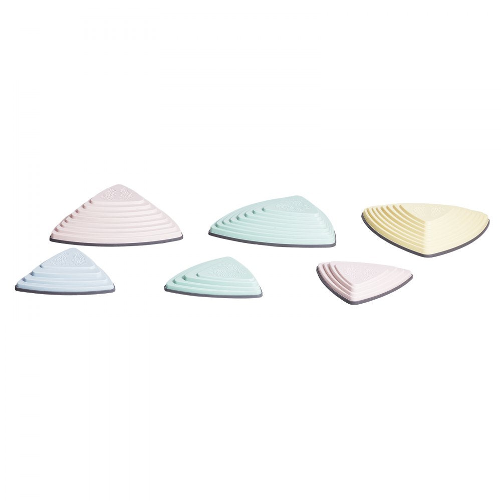 VEVOR Balance Stepping Stones for Kids, 6 PCS, Up to 220 lbs, Non-Slip Toddlers Sensory Stepping Stones, Obstacle Course Coordination Game Toys Indoor or Outdoor Play for Children Aged 3 4 5 6 7 8+