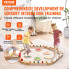 VEVOR Balance Beam Stepping Stones, 6 PCS Wooden Toddler Balance Boards, Montessori Toy for Kids 2-6, Build Coordination and Gross Motor Skills Gymnastics Obstacle Course Indoor Outdoor for Girls Boys
