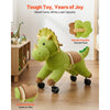 VEVOR Ride On Horse, Riding Dinosaur Toys for Kids, Features Lifelike Dinosaur Roars, No Battery Required, 360-Degree Flexible Smooth Wheels, Soft Seat, 88 lbs Max Load Capacity for Toddlers Ages 3+