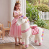 VEVOR Ride On Horse, Riding Unicorn Toys for Kids, No Battery Required, Smooth Wheels with Anti-Roll Stop Ring, Upgraded Raised Seat, Handles, Sturdy Pedals, 176 lbs Max Load Capacity for Ages 6+