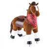 VEVOR Ride On Horse, Riding Pony Toys for Kids, No Battery Required, Smooth Wheels with Anti-Roll Stop Ring, Upgraded Raised Seat, Handles, Sturdy Pedals, 176 lbs Max Load Capacity for Ages 6+