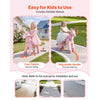 VEVOR Ride On Horse, Riding Pink Unicorn Toys for Kids, No Battery Required, Smooth Wheels with Anti-Roll Stop Ring, Upgraded Raised Seat, Handles, Pedals, 110 lbs Max Load Capacity for Ages 3-8