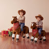 VEVOR Ride On Horse, Riding Pony Toys for Kids, No Battery Required, Smooth Wheels with Anti-Roll Stop Ring, Upgraded Raised Seat, Handles, Pedals, 110 lbs Max Load Capacity for Ages 3-8