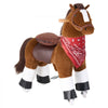 VEVOR Ride On Horse, Riding Pony Toys for Kids, No Battery Required, Smooth Wheels with Anti-Roll Stop Ring, Upgraded Raised Seat, Handles, Pedals, 110 lbs Max Load Capacity for Ages 3-8