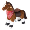 VEVOR Ride On Horse, Riding Pony Toys for Kids, No Battery Required, Smooth Wheels with Anti-Roll Stop Ring, Upgraded Raised Seat, Handles, Pedals, 110 lbs Max Load Capacity for Ages 3-8