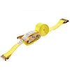 VEVOR Ratchet Straps, 2 in x 15 ft, 30 Pack E-Track Tie Down Straps, 4400 lbs Break Strength & 1460 lbs Rated Load, Tie Down Ratcheting for Moving, Trailers, Motorcycles, Kayaks, Car Roof, Yellow