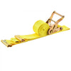 VEVOR Ratchet Straps, 2 in x 15 ft, 30 Pack E-Track Tie Down Straps, 4400 lbs Break Strength & 1460 lbs Rated Load, Tie Down Ratcheting for Moving, Trailers, Motorcycles, Kayaks, Car Roof, Yellow