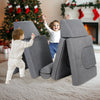 VEVOR Kids Couch, 10Pcs Modular Kids Play Couch, Toddler Couch Sofa Bed, Kids Chair Seat Playroom Furniture, Kids Sofa with Removable Cover for Kids Girls & Boys, Grey