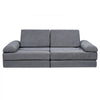 VEVOR Kids Couch, 10Pcs Modular Kids Play Couch, Toddler Couch Sofa Bed, Kids Chair Seat Playroom Furniture, Kids Sofa with Removable Cover for Kids Girls & Boys, Grey