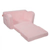 VEVOR Kids Couch, 2-in-1 Toddler Chairs Comfy, Toddler Couch Sofa Bed Fold Out, Convertible Sofa to Lounger, Kids Chair Seat Playroom Furniture for Kids Girls & Boys, Pink