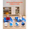 VEVOR Stackable Kiddie Cot, Pack of 4,  Portable Toddler Nap Cots, Standard Size 52" L x 23" W Daycare Cots for Kids, Preschool Classroom Daycare Beds for Sleeping, Resting, Naptime, Blue