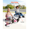 VEVOR Ride on Scooter 150 lbs Swing Side-to-Side for Amazing Riding Blue, for Ages 4+, Powered by Zig-Zag Motion, Ride on Toy with 3 Adjustable Length, Brake Lever, Hard Surface Indoor & Outdoor