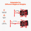 VEVOR Ride on Scooter 132 lbs Swing Side-to-Side for Amazing Riding Red, for Ages 4+, Powered by Zig-Zag Motion, Ride on Drifting Toy, with Adjustable Length, for Hard Surface, Indoor & Outdoor