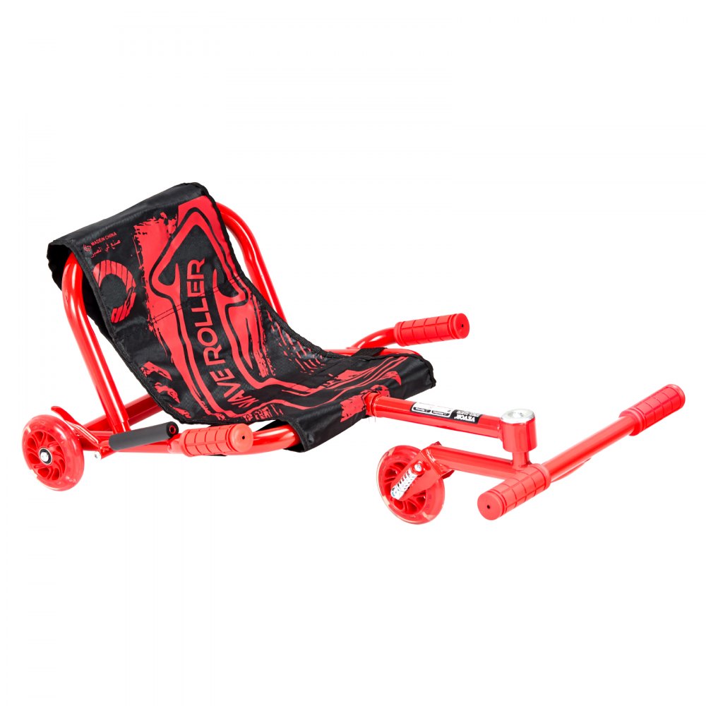 VEVOR Ride on Scooter, Load Capacity of 198 lbs, Swing Side-to-Side for Amazing Ride Powered by Zig-Zag Motion, Ride on Drifting Toy for Ages 10+, Rides on Any Hard Surface for Indoor & Outdoor, Red