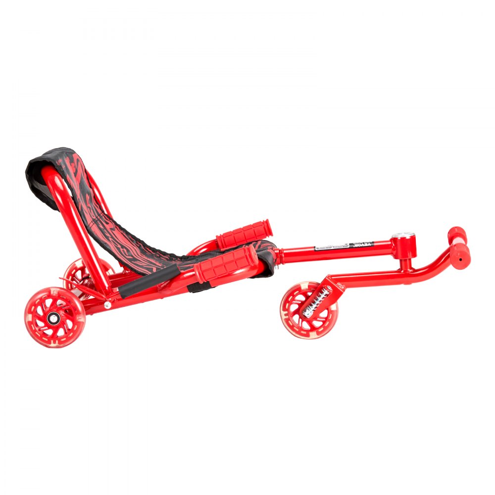 VEVOR Ride on Scooter, Load Capacity of 198 lbs, Swing Side-to-Side for Amazing Ride Powered by Zig-Zag Motion, Ride on Drifting Toy for Ages 10+, Rides on Any Hard Surface for Indoor & Outdoor, Red