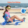 VEVOR Ride on Scooter, Load Capacity of 132 lbs, Swing Side-to-Side for Amazing Ride Powered by Zig-Zag Motion, Ride on Drifting Toy for Ages 4+, Rides on Any Hard Surface for Indoor & Outdoor, Blue