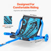 VEVOR Ride on Scooter, Load Capacity of 132 lbs, Swing Side-to-Side for Amazing Ride Powered by Zig-Zag Motion, Ride on Drifting Toy for Ages 4+, Rides on Any Hard Surface for Indoor & Outdoor, Blue