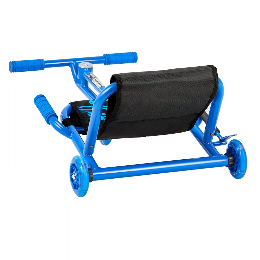 VEVOR Ride on Scooter, Load Capacity of 198 lbs, Swing Side-to-Side for Amazing Ride Powered by Zig-Zag Motion, Ride on Drifting Toy for Ages 10+, Rides on Any Hard Surface for Indoor & Outdoor, Blue