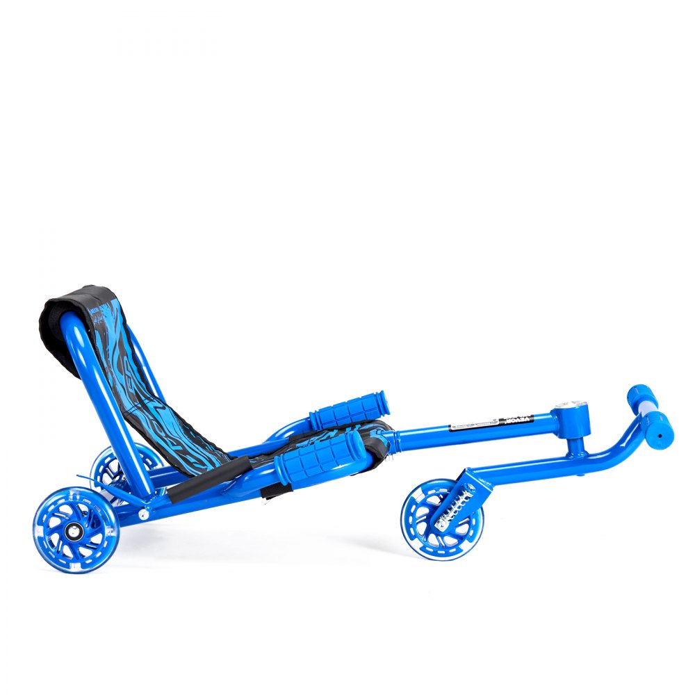 VEVOR Ride on Scooter, Load Capacity of 198 lbs, Swing Side-to-Side for Amazing Ride Powered by Zig-Zag Motion, Ride on Drifting Toy for Ages 10+, Rides on Any Hard Surface for Indoor & Outdoor, Blue