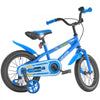 VEVOR Kids Bike, 14 Inches BMX Style Children Bicycle, Rider Height 2.95 ft - 3.77 ft, Training Wheels Included, Sturdy and Easy to Assemble, Toddler Bike for Boys & Girls Learning to Ride, Blue